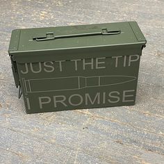 Laser Engraved Metal Military Ammo Can Small Just the Tip I Promise Laser Engraver Projects Ideas, Fiber Laser Engraving Ideas, Laser Engraving Projects, Engraved Projects, Engraver Ideas, Just The Tip I Promise