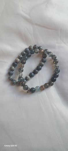 1pc Light/Dark Grey Beaded Bracelet Grey Beads, Round Beads, Beaded Bracelet, Favorite Jewelry, Light In The Dark, Dark Grey, Accessory Gift, Jewelry Bracelets, Handmade Items