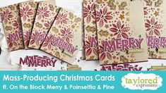 christmas cards with the words mass - producing christmas cards on them