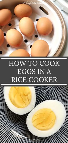 how to cook eggs in a rice cooker