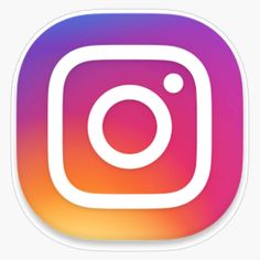 the instagram logo is shown in purple and pink colors, with a white background