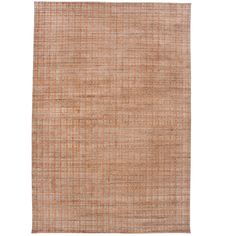 an orange and beige rug on a white background with no one in the room to see it