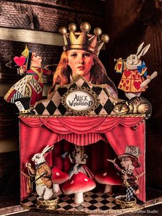 an image of alice and the wonderland band on display