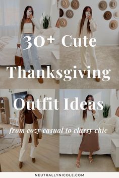 Wondering what to wear for Thanksgiving? Explore 30+ cute Thanksgiving outfit ideas for women from cozy casual to classy chic. Get ready for comfy, effortless, and stylish Thanksgiving outfits you can easily recreate this fall holiday season! Womens Picture Outfits, Tha Ksgiving Outfits, Nice Thanksgiving Outfits Women, Thanksgiving Boho Outfit, Thanksgiving Outfits 2024 Women, Casual Thanksgiving Day Outfits, Stylish Thanksgiving Outfits, Friends Giving Outfit Ideas Casual, Cute Casual Outfits For Thanksgiving