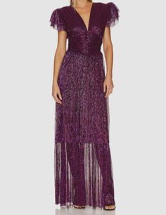 Top Seller for $570 Sabina Musayev Women's Red Sequin Layered Maxi Dress Size Medium, Fashion Women's Dresses Lined Purple Evening Dress, Purple Lined Evening Dress, Purple Lined Dress For Evening, Lined Purple Dress For Evening, Holiday Gala Maxi Dress, Glamorous Short Sleeve Dresses For Gala, Floor-length Dress For Fall Gala, Red Dresses For Fall Gala, Holiday Gala Long Dress