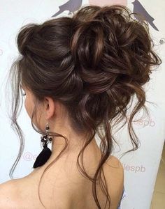 High Bun Hairstyles, Pageant Hair, Ball Hairstyles, Messy Updo, Wedding Hair Inspiration, Hairstyles Long, Wedding Hairstyles For Long Hair, Formal Hairstyles, Party Hairstyles