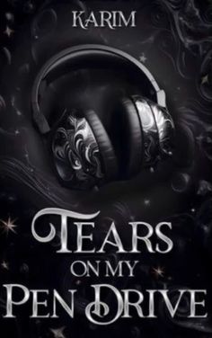 the cover for tears on my pen drive by karni, featuring headphones and stars