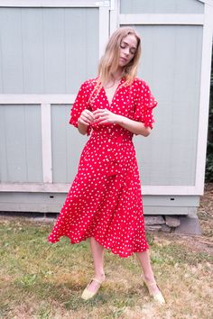 Inspired by the gorgeous style icons of the Seventies like Patti Boyd and Anita Pallenberg, our best selling silhouette of all time is re-interpreted for Fall in limited edition 100% silk polk a dot. Perfect for any Fall event, this on trend dress features vintage styling, tiered flutter sleeves and a mid length flare skirt. Versatile and timeless, wear this all season by dressing up with suede platforms and a fitted jacket, or with vintage inspired boots and bold accessories Patti Boyd, Anita Pallenberg, Trend Dress, Gorgeous Style, Vintage Styling, Chloe Dress, Fitted Jacket, Bold Accessories, Limited Run