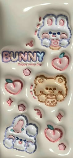 some stickers that are on top of a plate