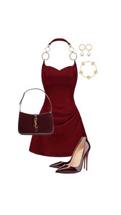 Gucci Red Dress, Red Classy Outfits, Woman Outfits Summer, Fitted Summer Dresses, Cocktail Event Outfit, Sophisticated Summer Outfits, Barbie Inspo Outfits, Spicy Outfits, Birthday Outfits For Women