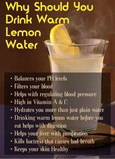 Drink Lemon Water, Drinking Warm Lemon Water, Hot Lemon Water, Resep Smoothie, Warm Lemon Water, Lemon Water Benefits, God Mat