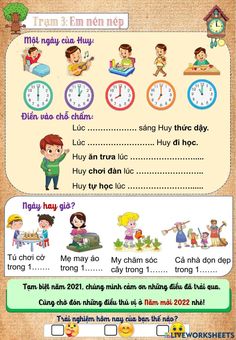 an image of children's english worksheet with pictures and words on it