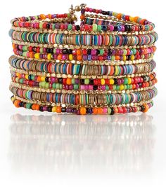 PRICES MAY VARY. Bohemian gypsy soul statement bracelet: handmade with sequins and gold in a 1.5-inch cuff bracelet that features assorted colors of plastic and glass beads. Easy to slip on and off. 18cm round, 1 size fits most. Designed to emulate stacked bracelets. Ornate beading and exotic materials draw attention to the quality and detail of this one-of-a-kind bracelet. no two are exactly alike. Sometimes you just have to treat yourself. Looking for a unique gift? It's gift ready! It comes i Cheap Bohemian Cuff Bracelet With Colorful Beads, Hippie Jewelry Bracelets Happygolicky Jewelry, Make Roman Macaroni Bracelets, Cheap Beaded Costume Jewelry Bracelets, Cheap Colorful Beads Costume Jewelry, Cheap Beaded Costume Bracelets, Gold Beaded Cuff Bracelet For Festival, Fringe Bracelets, Make Bracelets