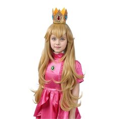 Kids Princess Peach Wig Nwot Vibrant Orange And Yellow Wig With A Retro 70s Vibe Size: Big Kids Measurements In Inches- Head Circumference: 19.7-21.6 Smoke-Free, Pet-Free Home All Clothes Are From My Personal Wardrobe & Arrive Clean/Ready To Wear #Supermariobrothers #Nes #Princesspeach #70shair #Retrowig Princess Peach Wig, Peach Wig, Yellow Wig, 70’s Hair, Super Mario Brothers, Orange And Yellow, Retro 70s, Vibrant Orange, Head Circumference