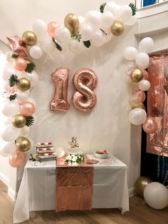 Basic Birthday Decor, Deco Birthday Simple, 18th Birthday Decorations At Home, Birthday Decoration Ideas At Home Simple, 18th Birthday Celebration Ideas, 18th Birthday Party Decor, Debut Decorations, 18th Party Ideas, 18th Birthday Party Themes