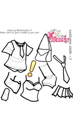 the paper doll is showing how to draw clothes