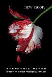 a red and white flower on a black background