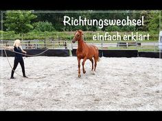 a woman leading a horse in an enclosed area with the words, rightungsweeed enfach elkart