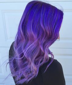 @kayla_boyer #purple ombré Types Of Hair Color, Purple Love, One Hair, Dope Hairstyles, Hair Inspiration Color, Cool Hair Color