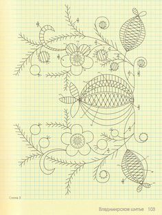 an image of a drawing on paper with flowers and leaves in the center, surrounded by circles