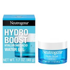 Hydro Boost Hyaluronic Acid Hydrating Water Gel Daily Face Moisturizer for Dry Skin, Oil & Fragrance-Free, Non-Comedogenic & Non Dye Face Lotion, 1.7 Fl Oz, 50.3 ml (Pack of 1) Water Gel Moisturizer, Gel Face Moisturizer, Hydro Boost, Oil For Dry Skin, Neutrogena Hydro Boost, Skin Gel, Extra Dry Skin, Hydrating Moisturizer