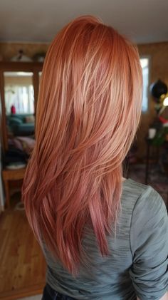 47 Cherry Blonde Hair Color Ideas To Rock This Season’s Hottest Trend Rose Gold Highlights Red Hair, Hairstyle Back To School, Ginger Blonde Hair, Ash Blonde Hair Balayage, Literally Me Characters, Back To School Hair