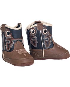 Double Barrel Infant Boys' Trace Baby Bucker Boots - Round Toe, Brown Toddler Cow Boots, Country Baby Boy Nursery Bed Bath & Beyond, Infant Boy Cowboy Boots, Baby Boy Shoes Newborn Boots, Cowboy Baby Clothes, Baby Cowboy Boots, Western Baby Clothes, Western Babies, Baby Boy Accessories