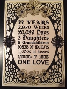 a birthday card with an ornate frame and words on the front, in black and white