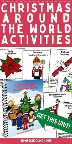 christmas around the world activities for kids to learn and practice with their own language skills