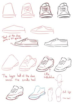 how to draw shoes step by step