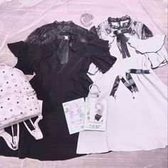 Light Goth, Kawaii Emo, Kawaii Fashion Outfits, Kawaii Aesthetic, Emo Fashion, Kinds Of Clothes, Drawing Clothes