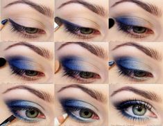 Easy Eye Makeup Tutorial, Alat Makeup, Eyeshadow Tips, Party Eyes, Simple Eye Makeup