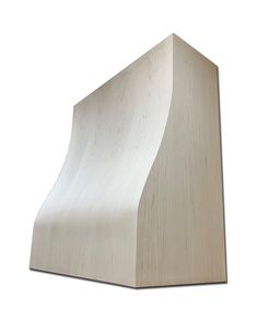 an unfinished wooden sculpture on a white background