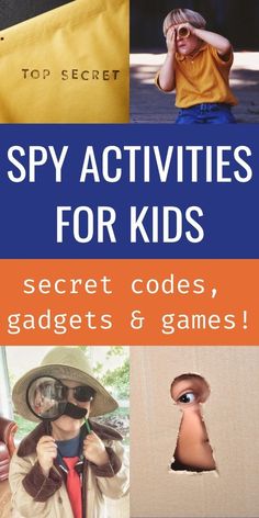 spy activities for kids secret code, gadgets & games