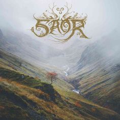 the cover art for sadr's album, with an image of mountains in the background