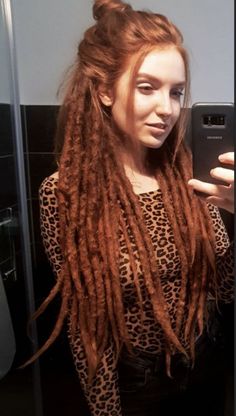 Partial Locs, Haircuts With Straight Hair, Playful Hairstyles, Red Dreads, Partial Dreads, Dreads Care, Dreadlocks Girl, Faux Dreads