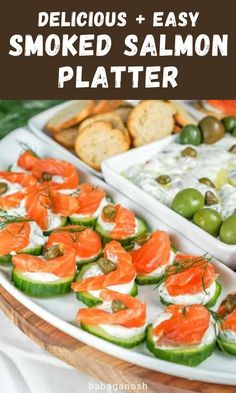 Lox Appetizer Platter Tutorial for a Christmas party food idea and holiday appetizer. Salmon Charcuterie Board Ideas, Smoked Salmon Charcuterie Board, Lox Appetizer, Lox Board, Lox Platter, Holiday Charcuterie Board Ideas, Lox Recipe, Smoked Salmon Platter, Easy Finger Foods