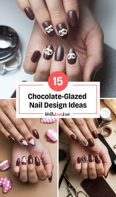 Indulge in sweetness with these adorable chocolate-glazed nail designs! 🍫✨ From rich brown hues to delightful nail art, find the perfect style for any occasion. Treat your nails to some chocolatey charm! Click to explore all the creative ideas, and don’t forget to save this pin for later! Chocolate Brown Nails Design, Chocolate Brown Nails, Timeless Wedding Decor, Gradient Nail Design, Chocolate Glazed Donuts, Brown Nails Design, Plain Nails, Chocolate Design, Wedding Guest Hairstyles