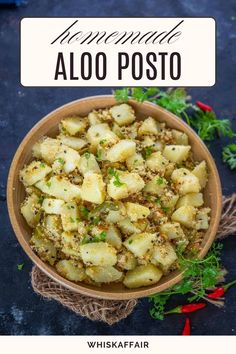 Bengali Aloo Posto (Poppy Seed Potato Fry) is a perfect side to enjoy with Luchi or Dal Rice. Make this traditional Bengali dish using my easy recipe.