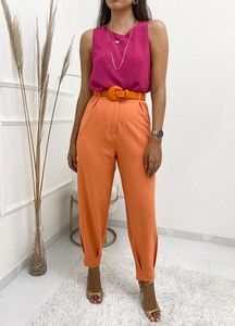 Look Office, Clothing Guide, Hijabi Fashion Casual, Orange Outfit, Summer Work Outfits, Outfit Inspiration Fall, Rosa Pink, Casual Work Outfits