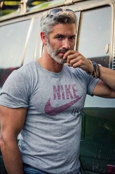 Soccer PinWire: Pin by Tyra Hines on men in 2018 | Pinterest | Beautiful men Sexy ... 12 mins ago - Aug 10 2018- This Pin was discovered by Tyra Hines. Discover (and save!) your own Pins on Pinterest.  Source:www.pinterest.com Results By RobinsPost Via Google Silver Foxes Men, Grey Hair Men, Handsome Older Men, Silver Foxes, Silver Grey Hair, Beard Styles For Men, Hair And Beard Styles, Beard Styles, Grey Hair