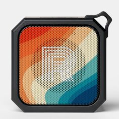 the bluetooth speaker is designed to look like an abstract painting