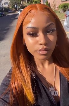 Orange Ginger Wigs For Black Women, Hp Characters, Mirror Flicks, Have Inspiration, Face Card, Hair Inspiration Color