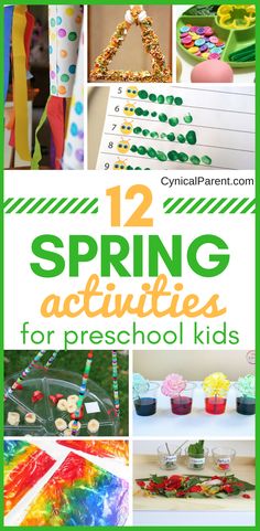 the top ten spring activities for preschool