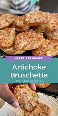 an appetizer recipe for artichoke bruschetta