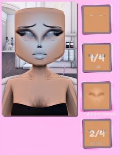 Dti Roblox Custom Face, Dti Roblox Faces, Cute Custom Faces Dress To Impress, Makeup Ideas Dti, Custom Face Ideas Dti, Face Tutorial Dress To Impress, Make Up Combos Dti, Dress To Impress Custom Face Combos, Makeup Combos Dti