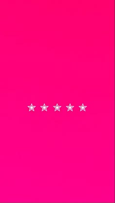 five white stars on a pink background