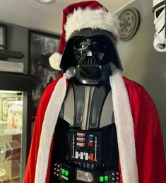 a darth vader christmas costume is on display