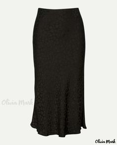 OliviaMark - Élégante jupe midi à imprimé léopard en soie de qualité Paris Capsule Wardrobe, Parisian Capsule Wardrobe, Tube Top Outfits, Bodybuilding Clothing, Silk Midi Skirt, Slip Skirts, Printed Midi Skirt, Mid Length Skirts, Silk Slip