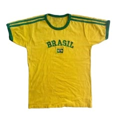 ❤️ Brasil y2k baby tee top embroidery football T-shirt crop top vintage style retro shirt sleeve 📏Recommended sizing:  Size S (UK 6/8)  Size M (UK 10)  Size L (UK 12) Cheap Vintage Tops For Outdoor, 90s Sports T-shirt For Summer, 90s Style Short Sleeve Sports T-shirt, Summer Crew Neck T-shirt With Three Stripes, Y2k Short Sleeve Tops For Sports, Summer Sports Tops With Three Stripes, Green Streetwear Tops With Three Stripes, Retro Tops For Football Season Streetwear, Short Sleeve Tops For Football Season Streetwear